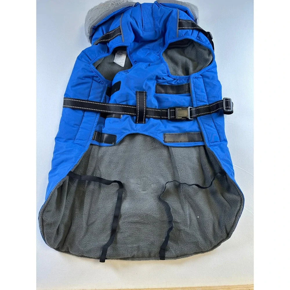 XXL Blue Winter Jacket for Dog‎